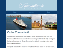 Tablet Screenshot of cruisetransatlantic.com